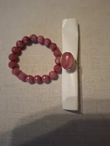 Натуральный камень браслет кольцо