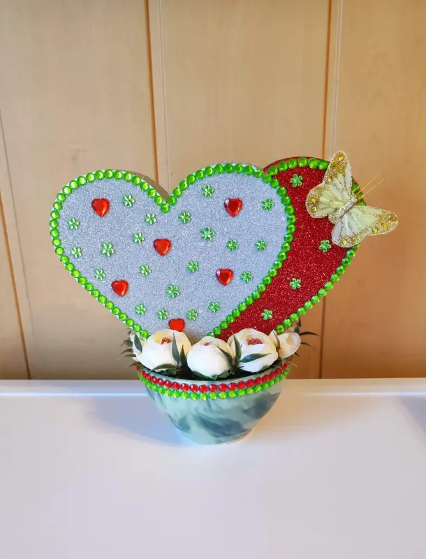 Двухсторонняя композиция с бабочками