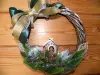 Новогодние венки ручной работы .