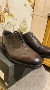 Туфли ZARA MAN размер 43, длина по стопе 275-280 мм, цвет коричневый.