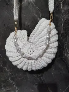 Сумочка "Ракушка" белая