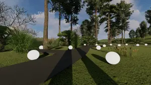 проект дорожек, ландшафтный архитектор