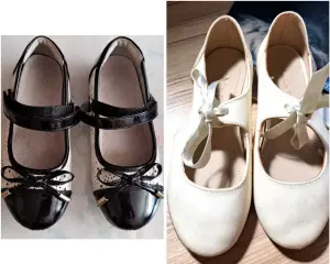 Туфли беж и черные на утренник, р.27, 29-2 пары