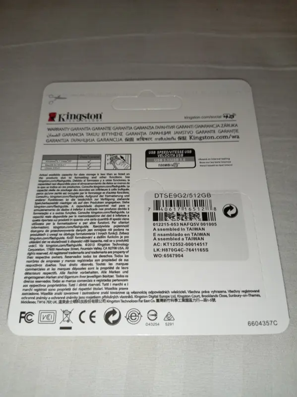 Флешка Kingston USB 3.0 512 Гб НОВАЯ