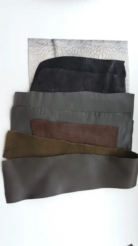 Куски натуральной кожи и меха