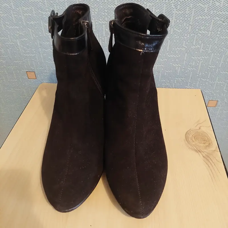 Ботильоны замшевые бу