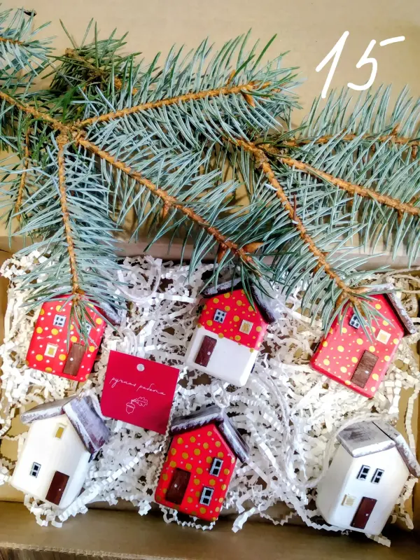 Новогодние домики ручной работы