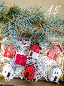 Новогодние домики ручной работы