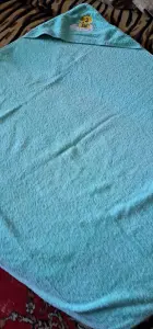 Полотенце для новорожденного с капюшоном, б.у в идеальном состоянии, бирюзовый
