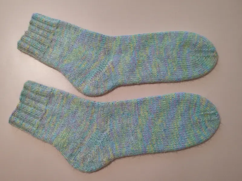 Носочки из пуха норки с итальянским люрексом