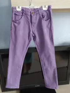 Неоновые джинсы на 9-10лет