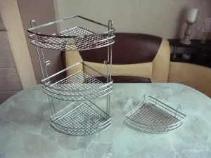 Угловые полки для ванной комнаты