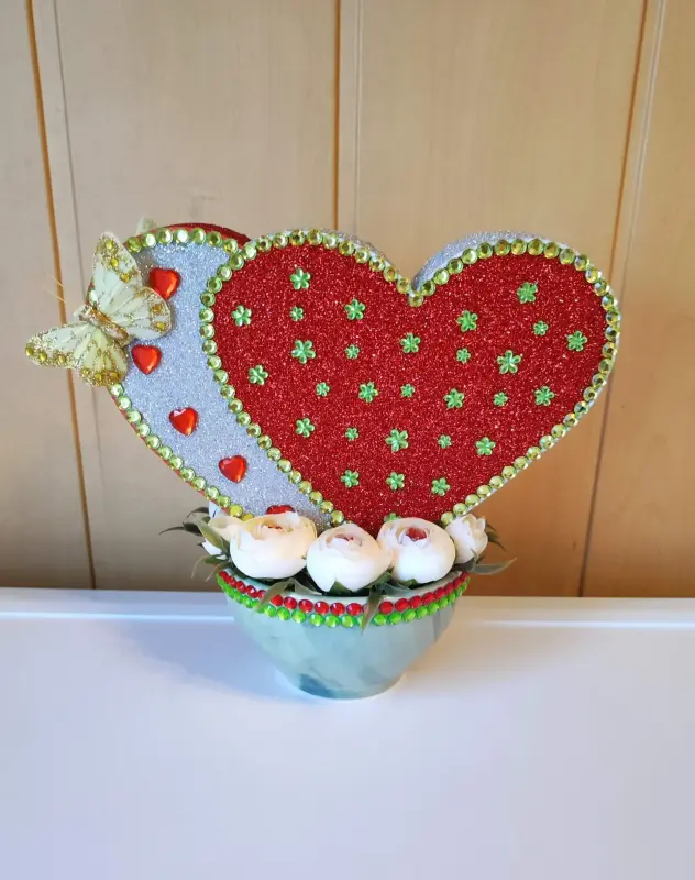 Двухсторонняя композиция с бабочками