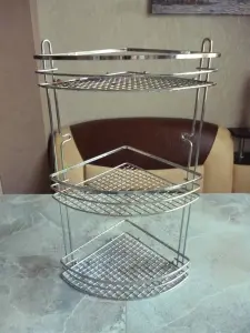 Угловые полки для ванной комнаты