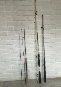 поясная сумка + 4 катушки + 4 удилища + 4 коробки