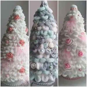 Новогодние елочки ручной работы