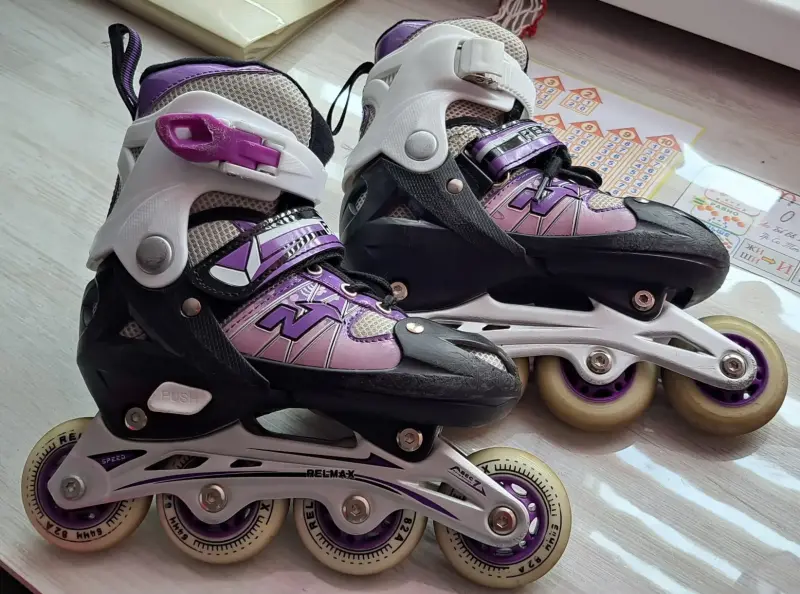 Ролики сиреневые, р.30-33, б.у