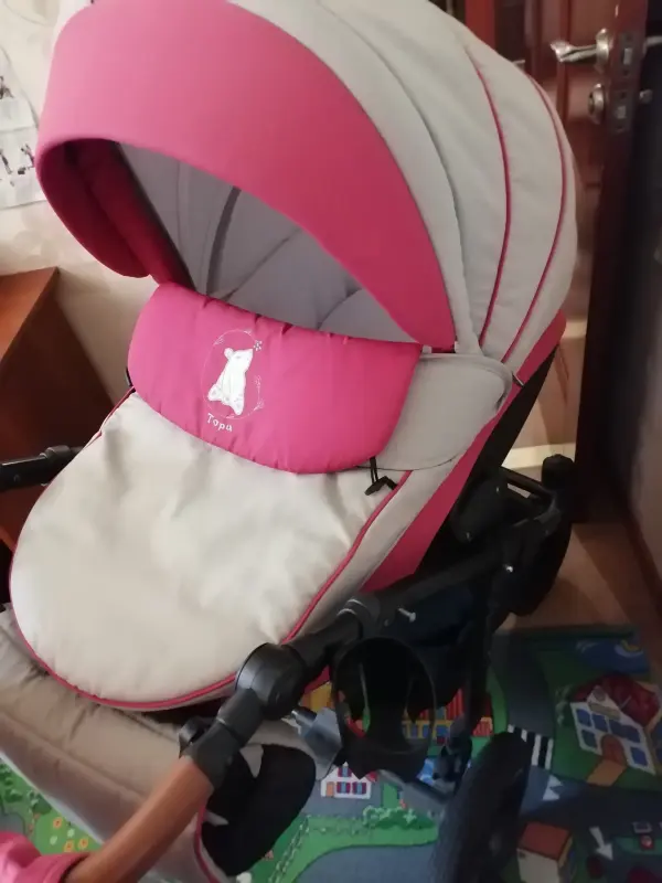 Коляска Tutis Tapu-Tapu 3 в 1. для девочки