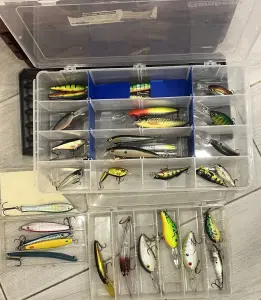 воблеры + ящик  Flambeau + мелочёвка - обмен