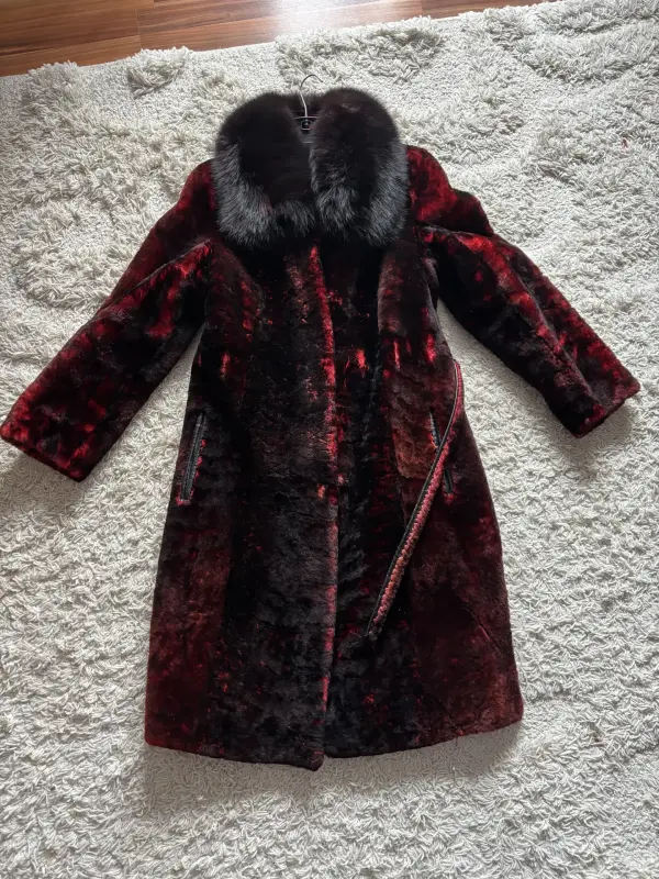 шуба женская из мутона