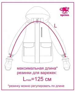 Резинка для варежек на дошкольный возраст