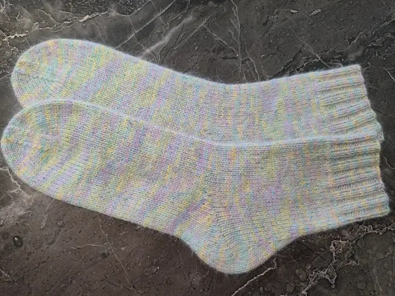 Носочки из пуха норки с итальянским люрексом