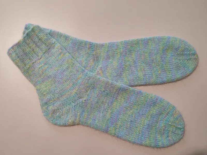 Носочки из пуха норки с итальянским люрексом