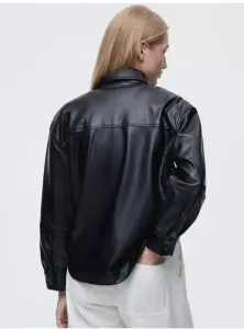 Рубашка изЭКО кожи женская