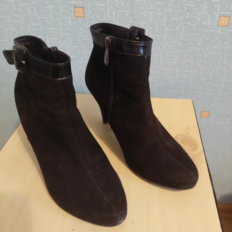 Ботильоны замшевые бу