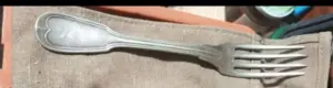 Вилка Мельхиор посеребрённый