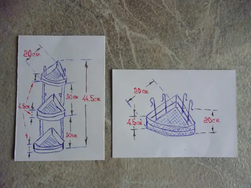 Угловые полки для ванной комнаты