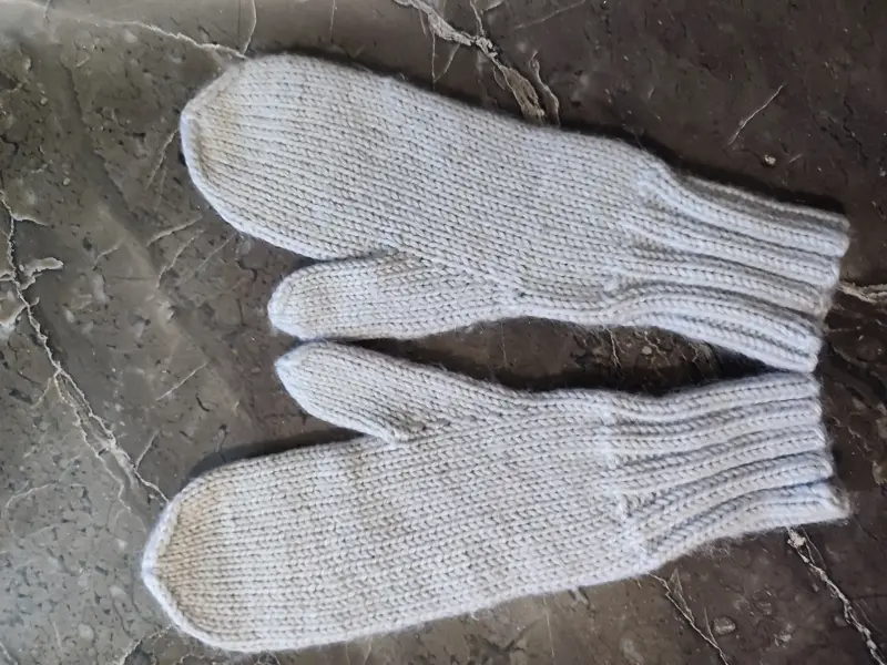 Комплект шапка, шарф и варежки