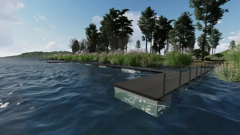 проект ПИРСа, понтоны (благоустройство и ландшафтное проектирование)