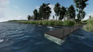 проект ПИРСа, понтоны (благоустройство и ландшафтное проектирование)