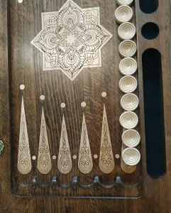 Подарочный набор Hарды + шахматы ручной работы