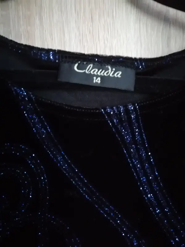 Сверкающая бархатная кофточка