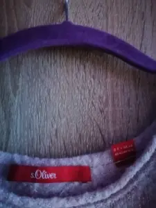 Розовый шерстяной джемпер с люрексом