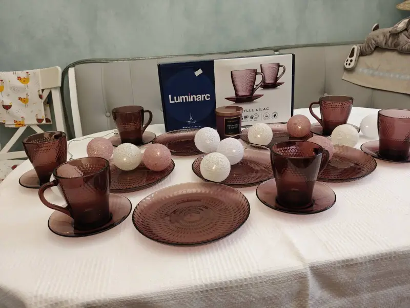 Чайный набор Luminarc / десертные тарелки Luminarc