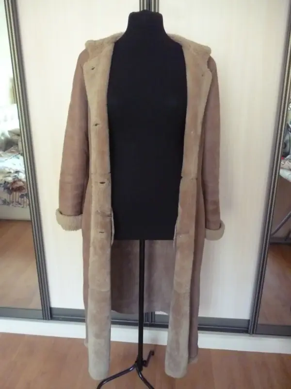 Дублёнка женская длинная