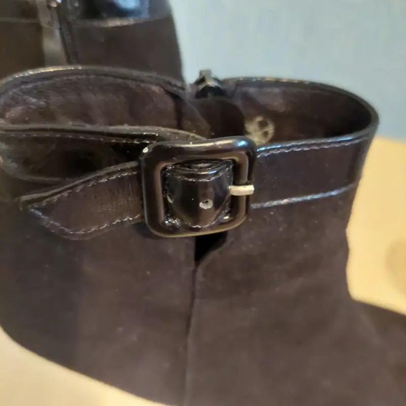 Ботильоны замшевые бу