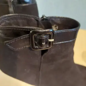 Ботильоны замшевые бу