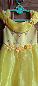 Платье с корсетом желтое-лимонное на 4-6лет (р.98-122), б.у