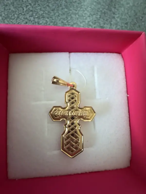 Крестик золотой