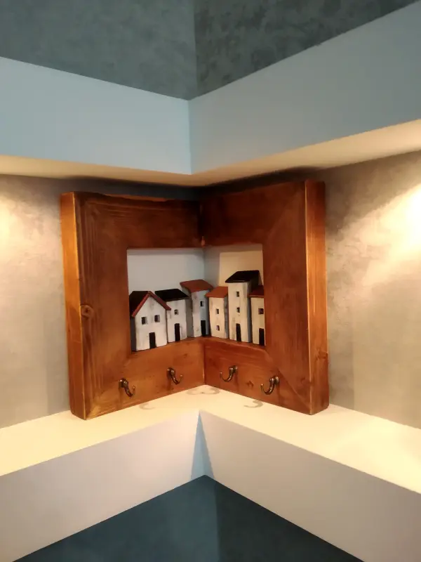 Панно угловое, ключница, ручная работа