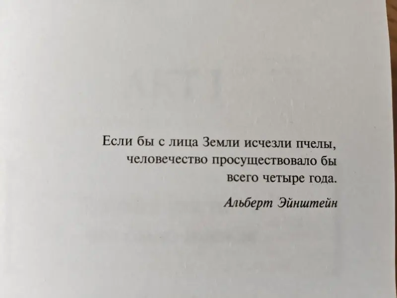Бернар Вербер: 'Пророчество о пчёлах'