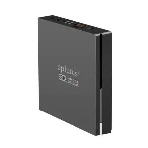 Смарт ТВ приставка Eplutus AN-234, с голосовым вводом, Android/8K/WiFi/BT