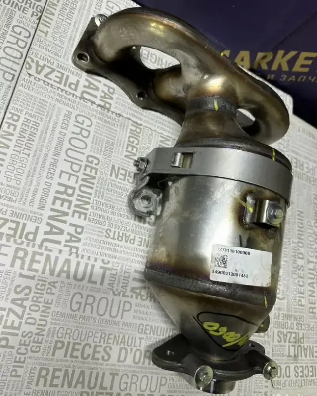 Коллектор-катализатор: LOGAN 2, STEPWAY, DOKKER 2 ( 8201145355, 208A03629R )