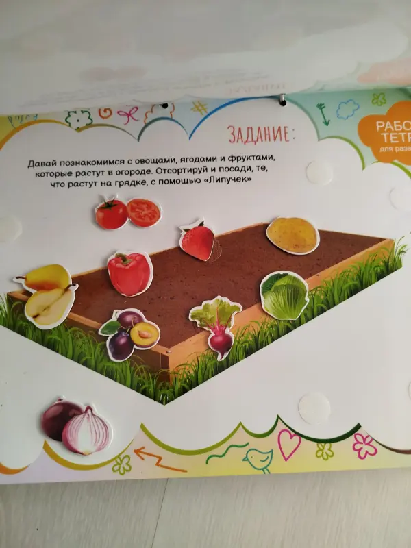 Большая книга с играми на липучках