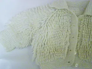 Кофточка вязаная шерстяная, теплая и мягкая