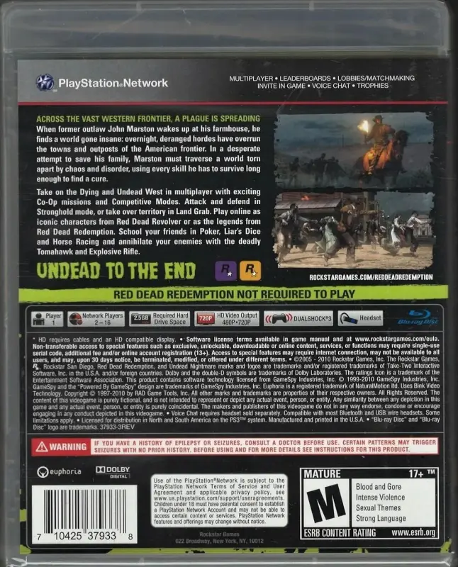 Куплю игровой диск 'Red Dead Redemption. Undead Nightmare' для PS3